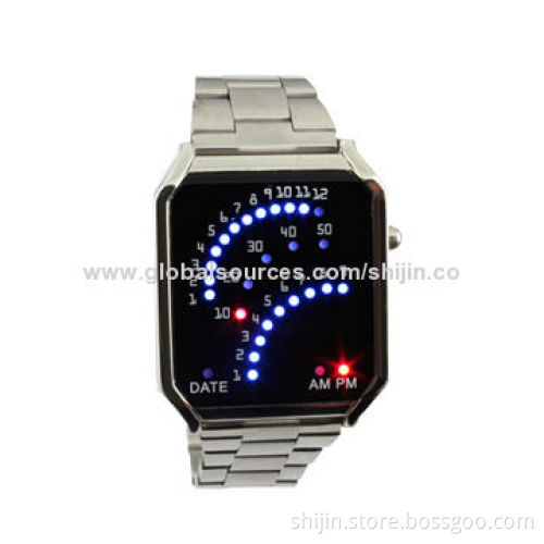 Digital watch with LED light and date function, for men, wholesale, China manufacturer